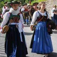 Visite du petit musée des costumes traditionnels autrichiens